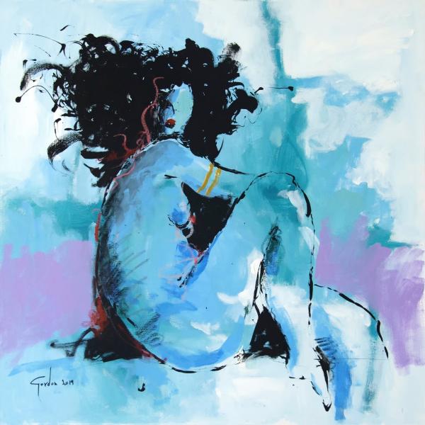 רעמתה – איש גורדון סלקטד | תמונה לסלון בסגנון מופשט