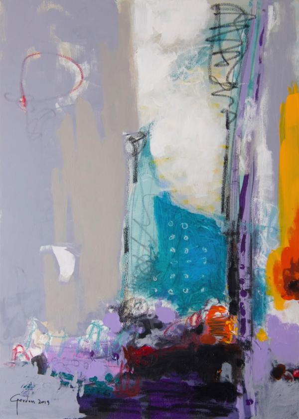 מופשט 302 – איש גורדון סלקטד | תמונה לסלון בסגנון מופשט