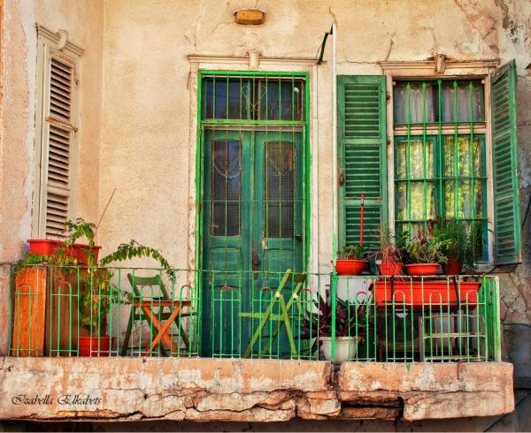 מרפסת – איזבלה אלקבץ | תמונה לסלון בסגנון כפרי