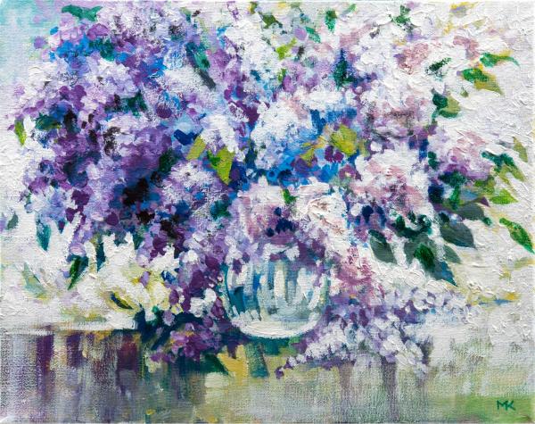 לילך – מריאנה קיידלוב | תמונה לסלון בסגנון כפרי