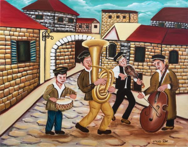 כלייזמרים – מזל בוכריס | תמונה לסלון בסגנון כפרי