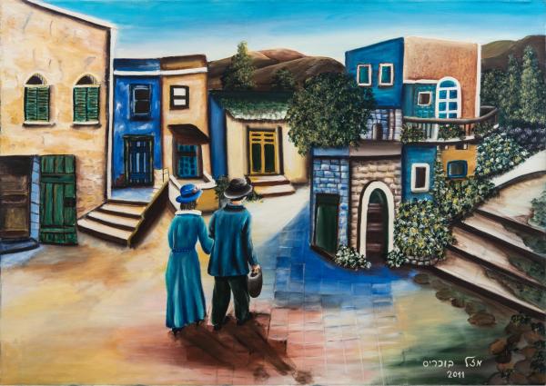 השיבה הביתה – מזל בוכריס | תמונה לסלון בסגנון כפרי