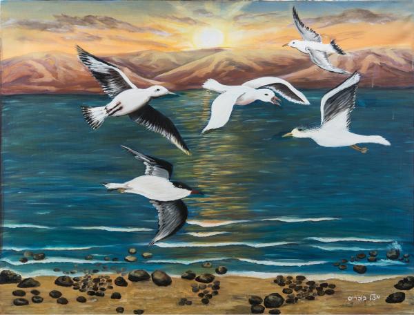 משק כנפיים – מזל בוכריס | תמונה לסלון בסגנון מודרני