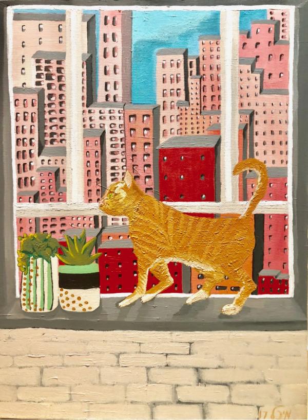 Concrete Jungle   – MMB Art Studio | תמונה לסלון בסגנון מודרני