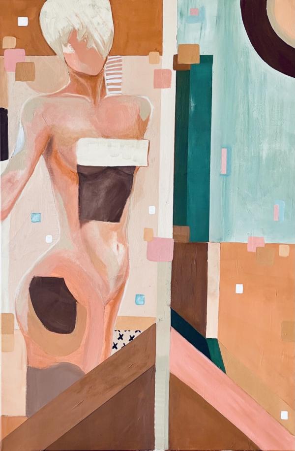 Pixelated surrealism   – MMB Art Studio | תמונה לסלון בסגנון מודרני