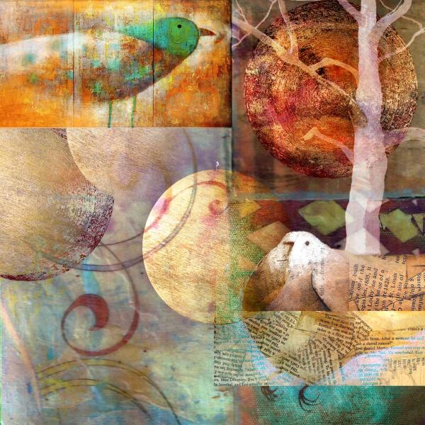 מאחוריי השמש – נעמי פוקס משעול | תמונה לסלון בסגנון כפרי