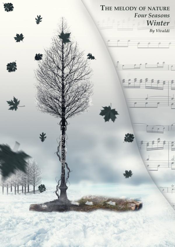 Winter – נופר מורדוך | תמונה לסלון בסגנון מודרני