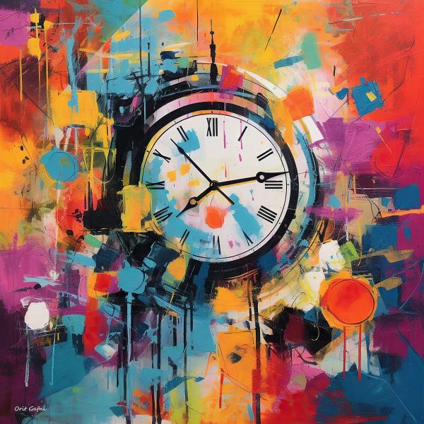 כל אחד בקצב שלו – אורית גפני | תמונה לסלון בסגנון מודרני