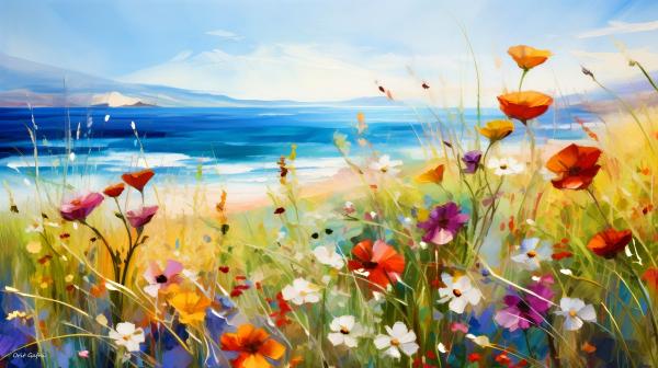 להתמכר ליופי – אורית גפני | תמונה לסלון בסגנון כפרי