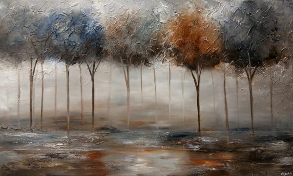 The Silver Pond – אוסנת צדוק | תמונה לסלון בסגנון מודרני
