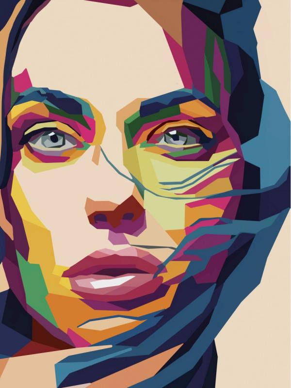 עיניים בצבע – ענת בן אלי | תמונה לסלון בסגנון מודרני