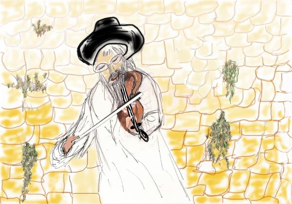 נפש יהודי – רפאלה זמיר | תמונה לסלון בסגנון כפרי