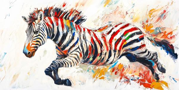 פרא בצבעים – יניב גרינברג | תמונה לסלון בסגנון מודרני