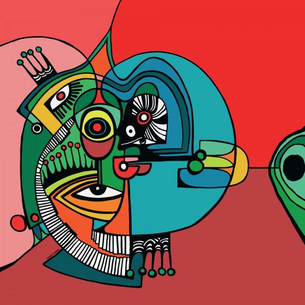 מכל הצדדים – רונית הראל | תמונה לסלון בסגנון מודרני