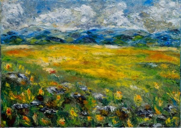 שדות – שולי חיימזון | תמונה לסלון בסגנון כפרי