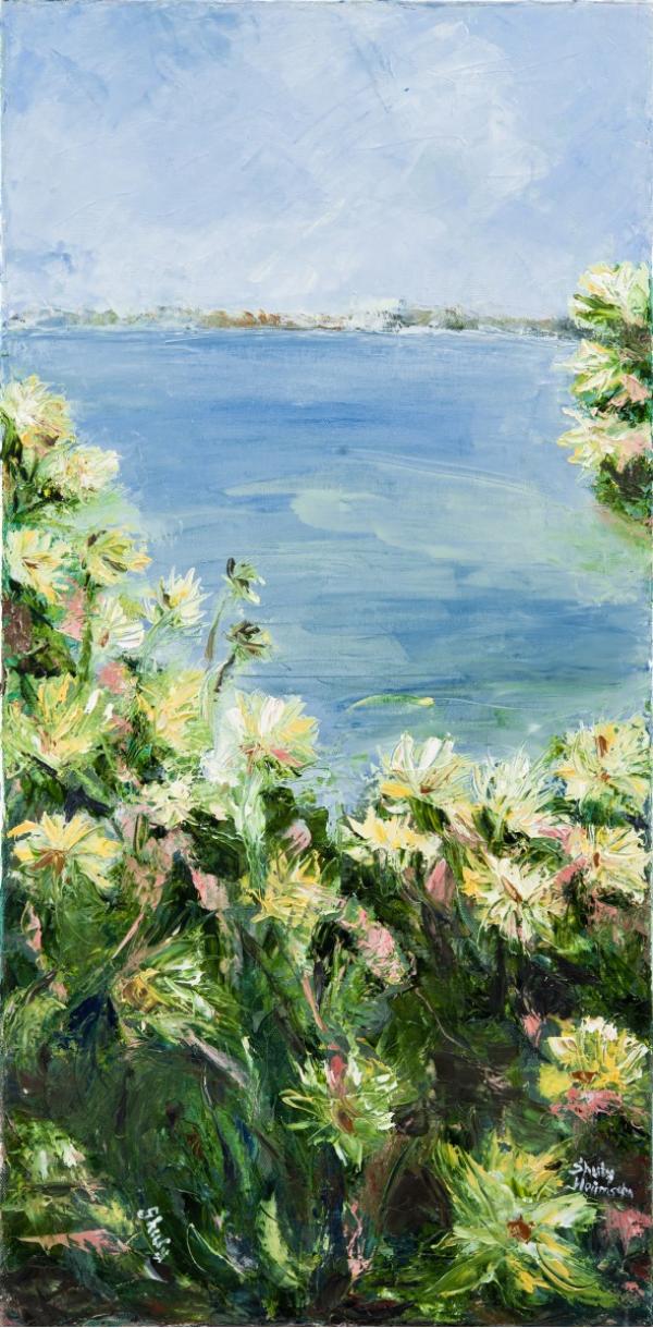 מבט לכינרת – שולי חיימזון | תמונה לסלון בסגנון כפרי