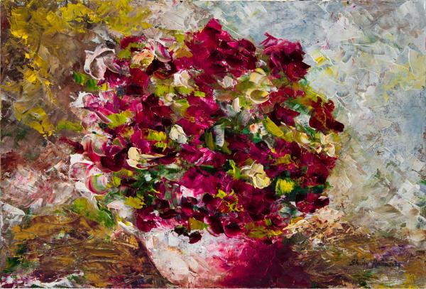 פרחים – שולי חיימזון | תמונה לסלון בסגנון מודרני