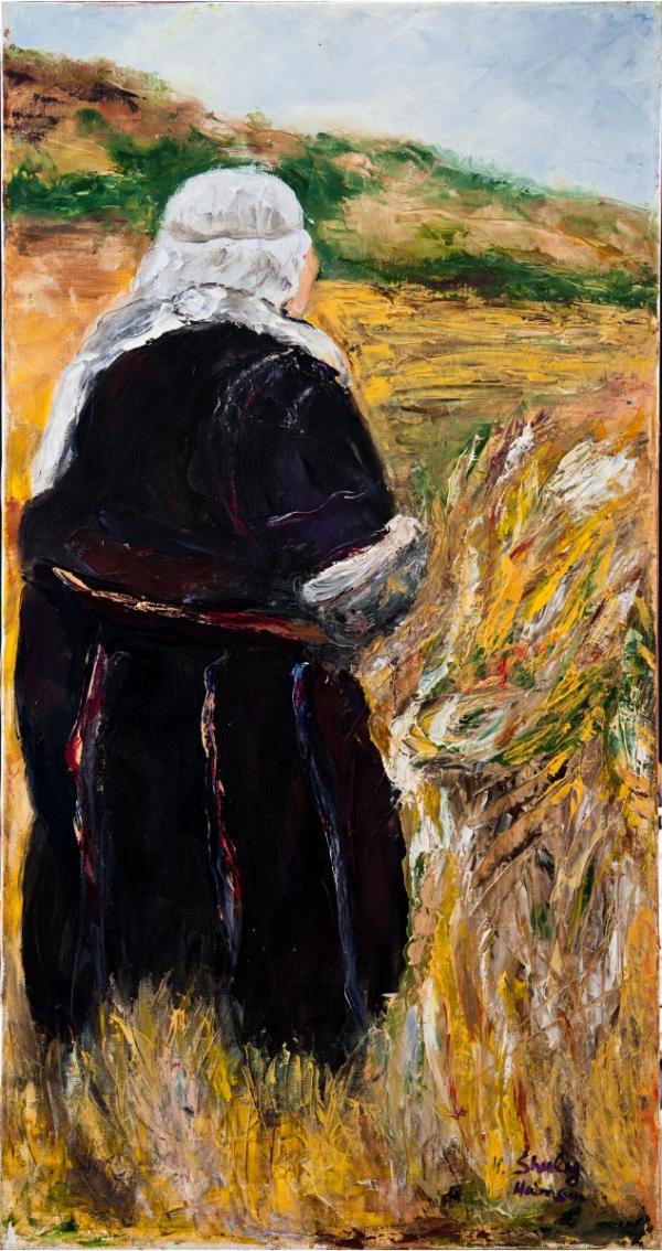 קציר – שולי חיימזון | תמונה לסלון בסגנון כפרי