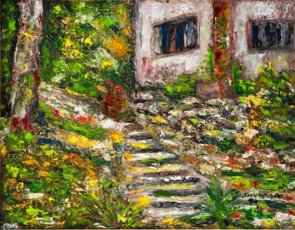 בית בהרי ירושלים – שולי חיימזון | תמונה לסלון בסגנון כפרי