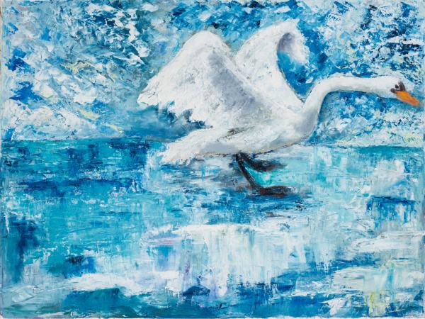 נוף חורפי – שולי חיימזון | תמונה לסלון בסגנון מופשט