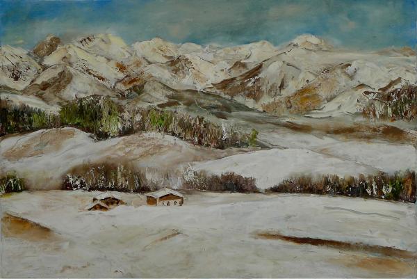 נוף חורפי – שולי חיימזון | תמונה לסלון בסגנון כפרי