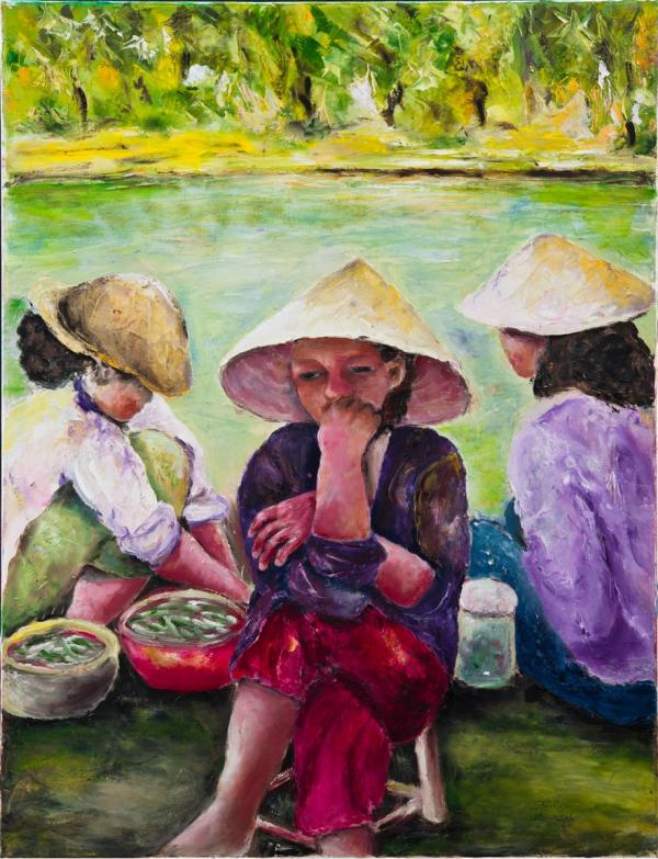 ליד הנהר – שולי חיימזון | תמונה לסלון בסגנון כפרי