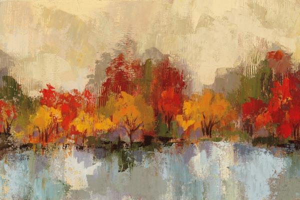 השתקפות סתווית – Silvia Vassileva | תמונה לסלון בסגנון מודרני