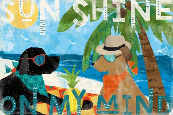 Good Vibes I – Veronique Charron | תמונה לסלון בסגנון מודרני