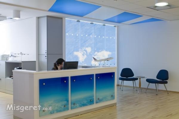 עיצוב משרדים לובי כניסה