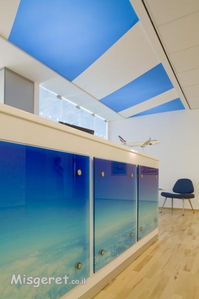 עיצוב משרדים תקרת בריסול