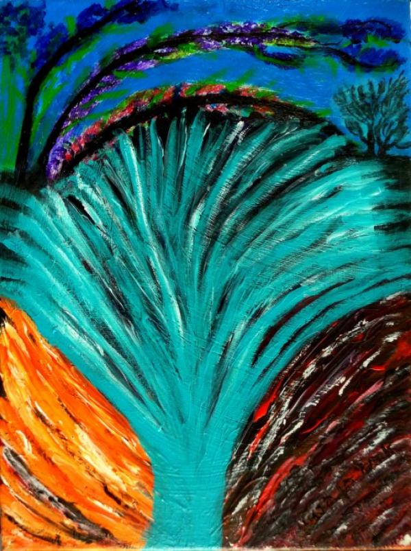 עצים שיחים ופרחים