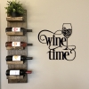 תמונת מתכת זמן יין - Wine Time II - תמונה 1