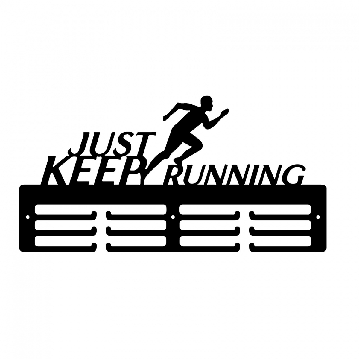 מתקן לתליית מדליות - Just Keep Running