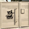 שלט מתכת זהירות כלב בחצר ציוואווה - תמונה 5