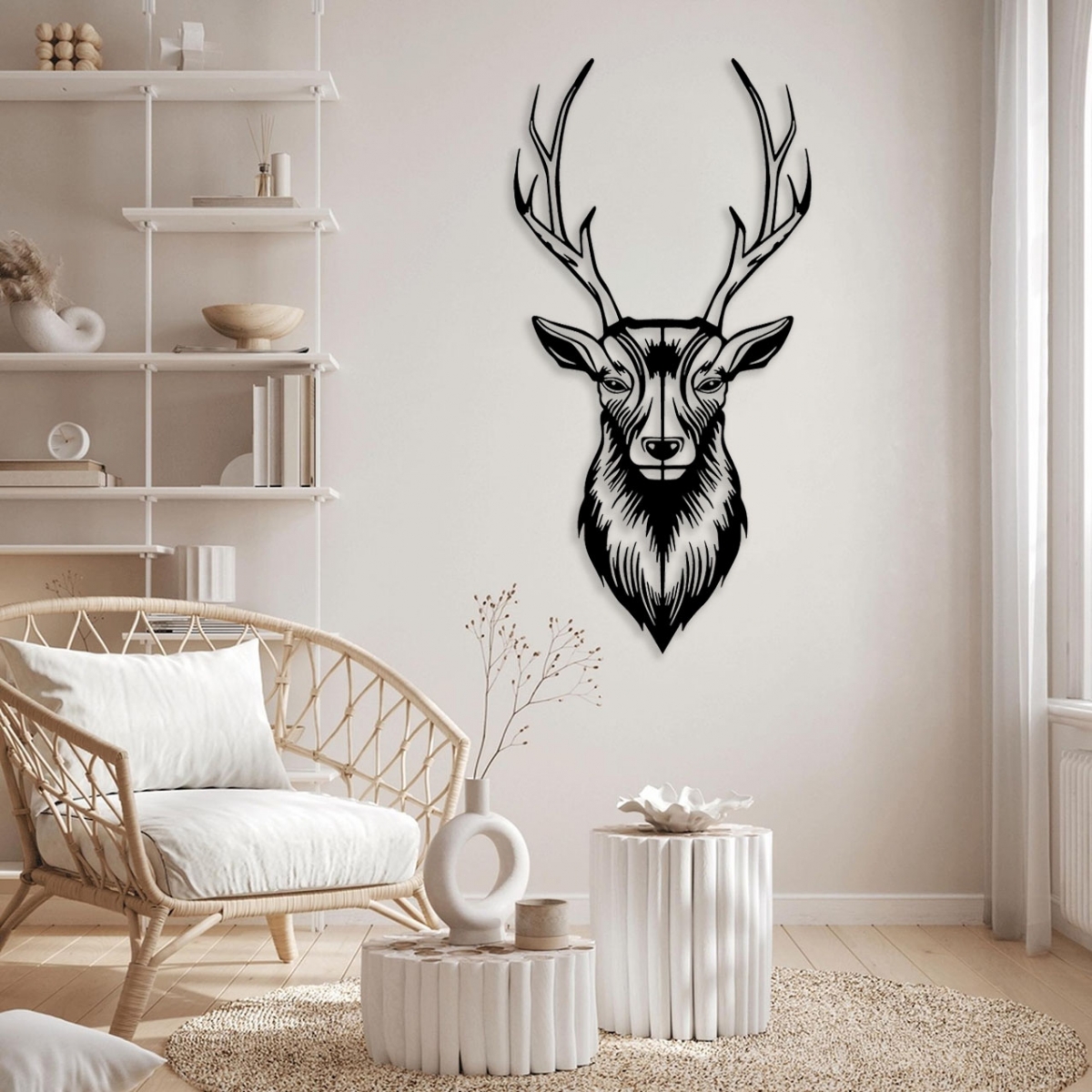 תמונת מתכת צבי מלכותי