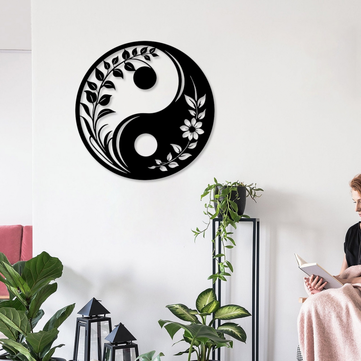 תמונת מתכת יין יאנג Yin and yang