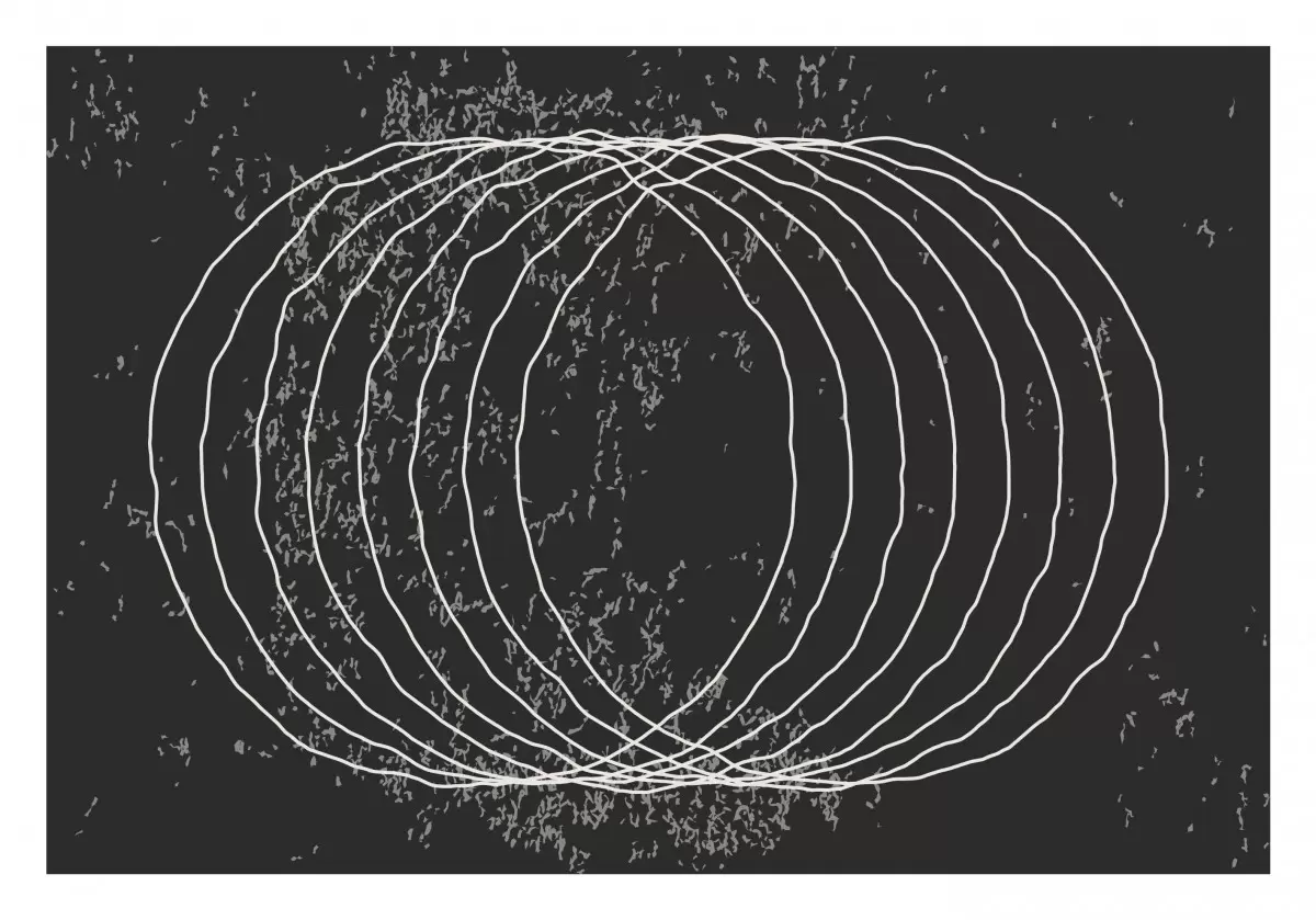 נורדי גיאומטרי 798 - Artpicked Modern - סלון בסגנון מינימליסטי מופשט מעגלי סטים בסגנון גיאומטרי  - מק''ט: 376243