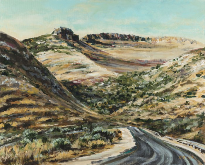 צרדה, מצוק מעל הוואדי