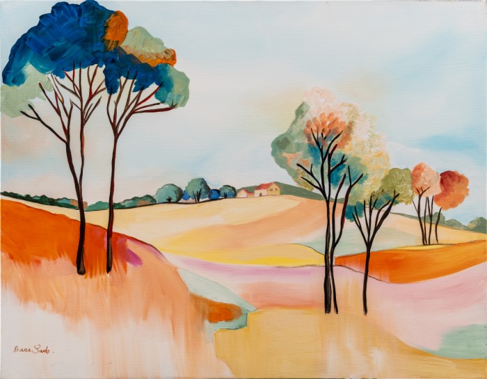 נוף גבעות ובתים