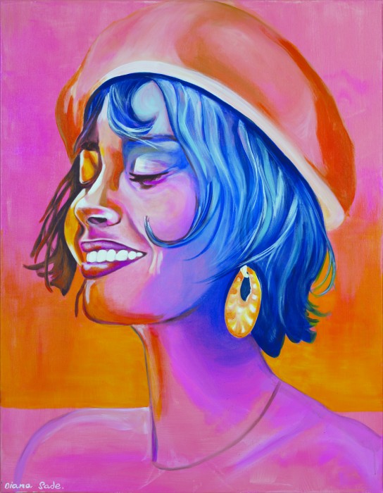 נערה עם כובע בארט 1