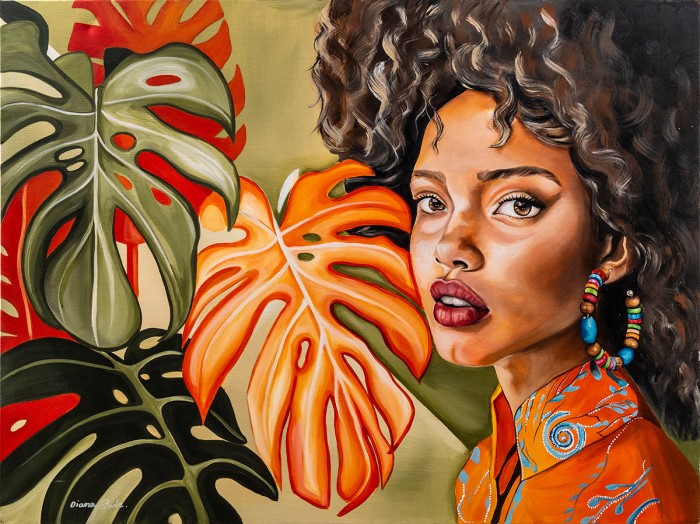 נערה עם עגיל חרוזים