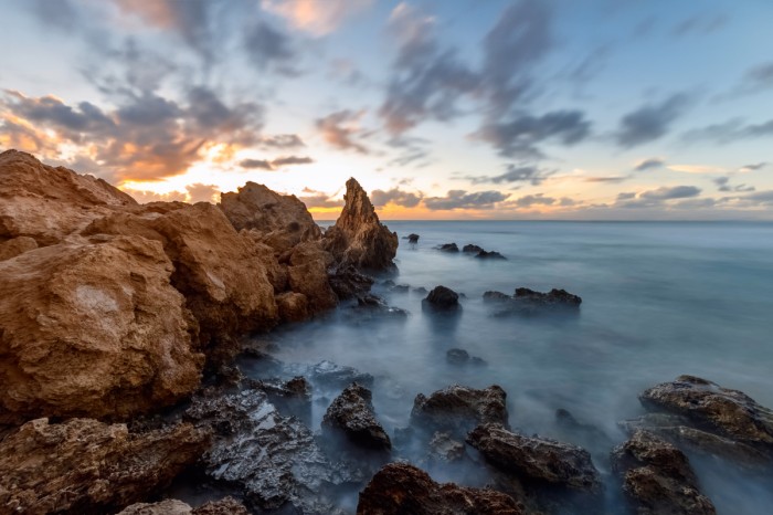 שקיעה בחוף דור