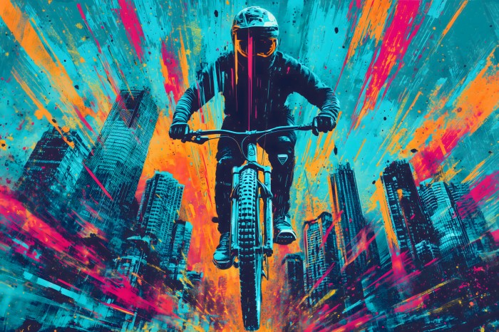 רוכב העיר הצבעונית
