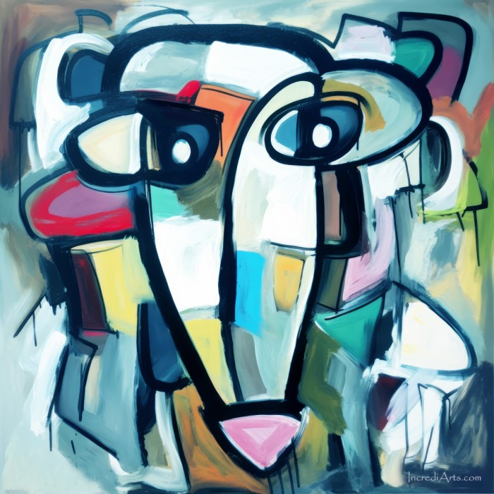 דיוקן כבשה אבסטרקטי