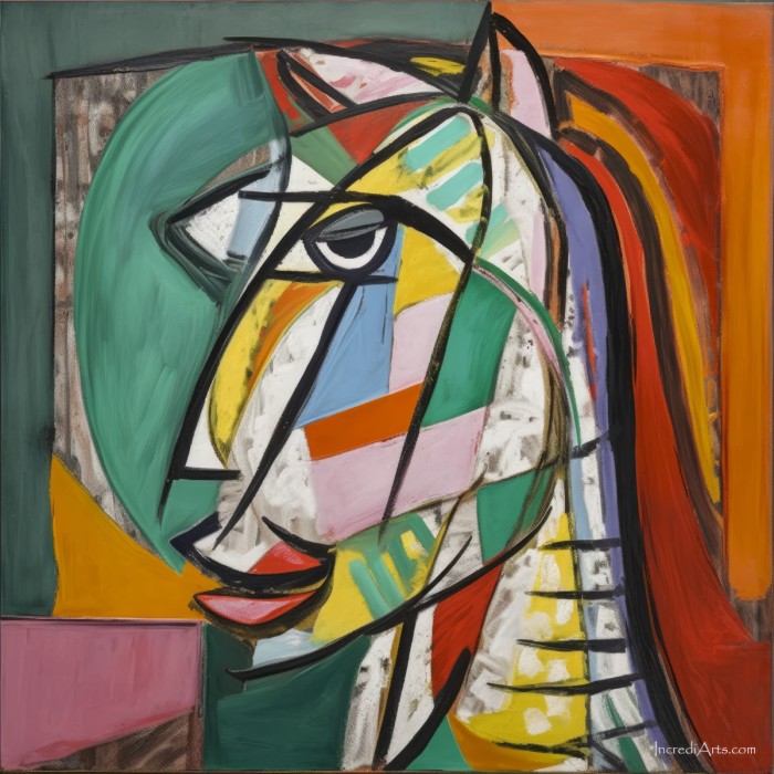 דיוקן סוס אבסטרקטי