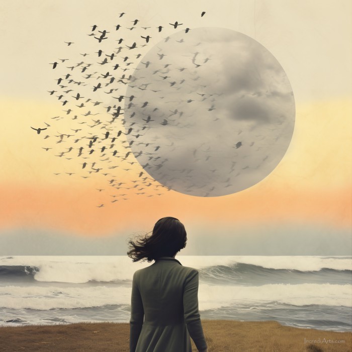 צלליות בשקיעה