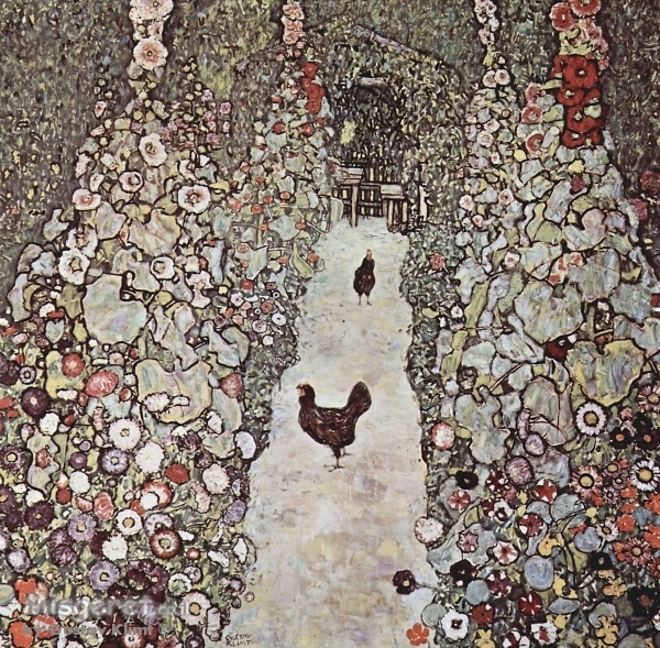 Garden Path With Chicken