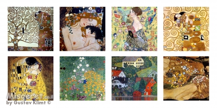 גוסטב קלימט collage