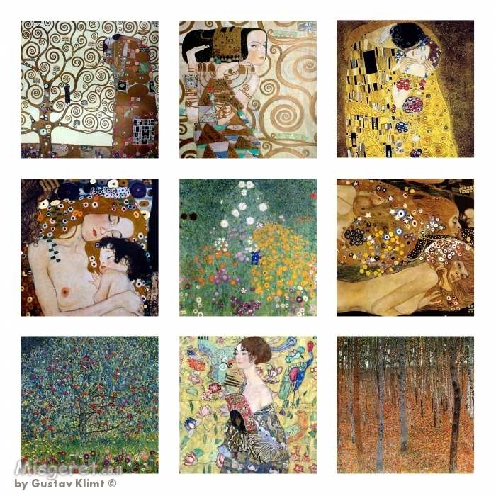 גוסטב קלימט קולאגים