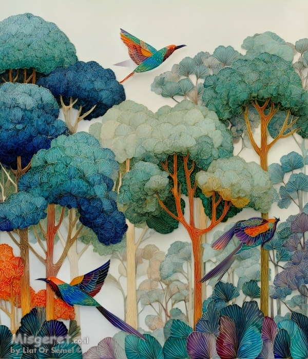 ציפורים בין העצים